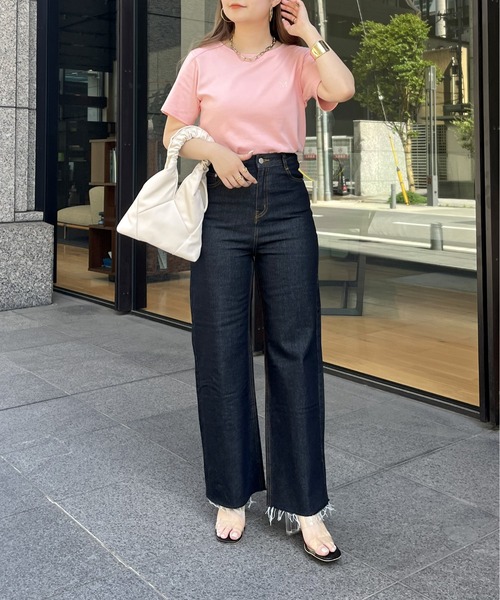 prose verse（プロズヴェール）の「ワイドストレートデニム（デニムパンツ・レディース・サックスブルー/ネイビー/ブルー・MEDIUM）」の19枚目の写真