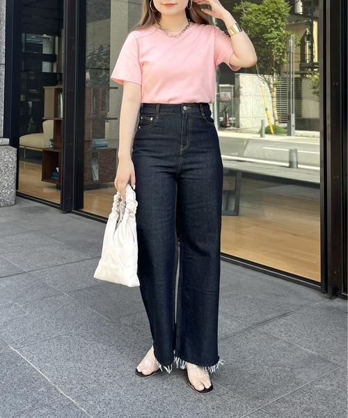 prose verse（プロズヴェール）の「ワイドストレートデニム（デニムパンツ・レディース・サックスブルー/ネイビー/ブルー・MEDIUM）」の20枚目の写真