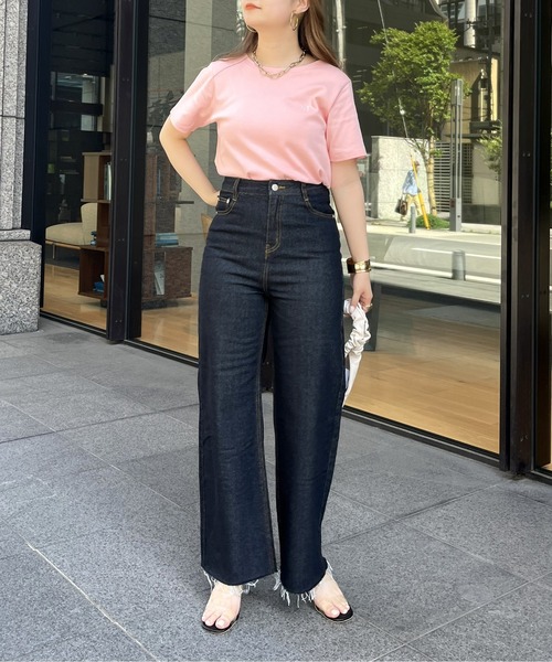 prose verse（プロズヴェール）の「ワイドストレートデニム（デニムパンツ・レディース・サックスブルー/ネイビー/ブルー・MEDIUM）」の21枚目の写真