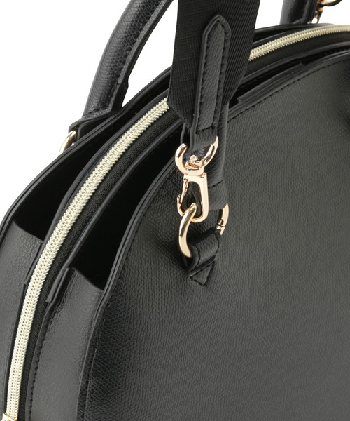 ROPE' PICNIC(ロペピクニック)の「3層ミドルラウンドシェイプボストン&ワイドショルダーバッグ(ボストンバッグ・レディース・ブラック/キナリ・FREE)」の13枚目の写真