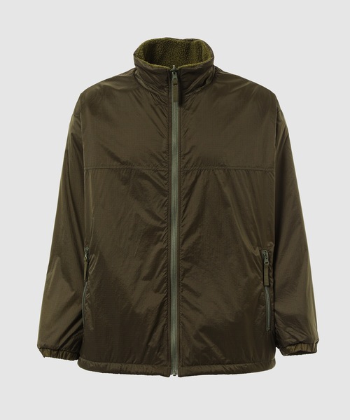 PORTER CLASSIC（ポータークラシック）の「LINER NYLON FLEECE ZIP UP (POLARTEC) / WEATHER MP CONNECTION（ナイロンジャケット・メンズ・ブルー/ブラック/オリーブ・3/4）」の3枚目の写真