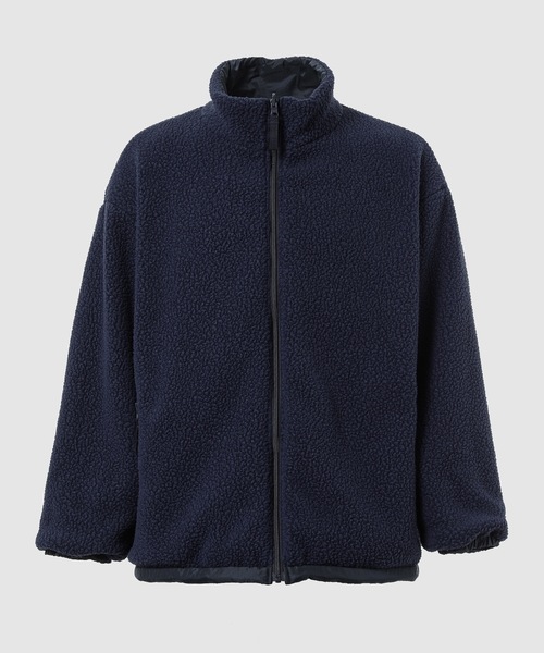 PORTER CLASSIC（ポータークラシック）の「LINER NYLON FLEECE ZIP UP (POLARTEC) / WEATHER MP CONNECTION（ナイロンジャケット・メンズ・ブルー/ブラック/オリーブ・3/4）」の6枚目の写真