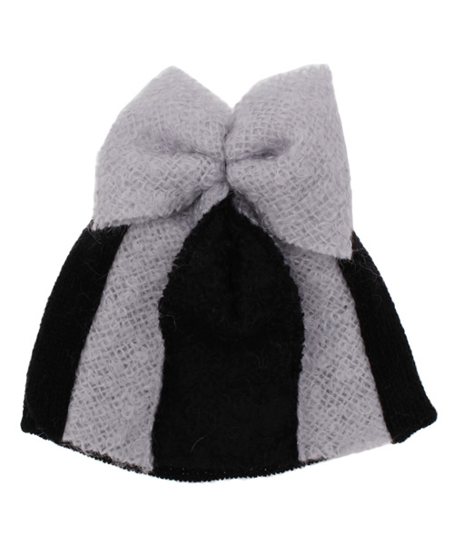 Ray BEAMS(レイビームス)の「BERNSTOCK SPEIRS / "Stripe Ski" ビーニーキャップ(ニットキャップ/ビーニー・レディース・グレー/ブラウン系その他・ONE SIZE)」の6枚目の写真