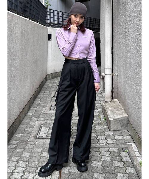 EMODA（エモダ）の「カットオフクロップドシャツ（シャツ