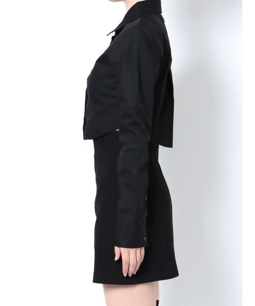 EMODA（エモダ）の「カットオフクロップドシャツ（シャツ/ブラウス・レディース・ホワイト/パープル/その他/その他1・FREE）」の10枚目の写真