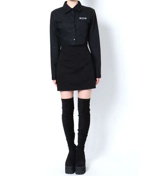 EMODA（エモダ）の「カットオフクロップドシャツ（シャツ/ブラウス・レディース・ホワイト/パープル/その他/その他1・FREE）」の15枚目の写真