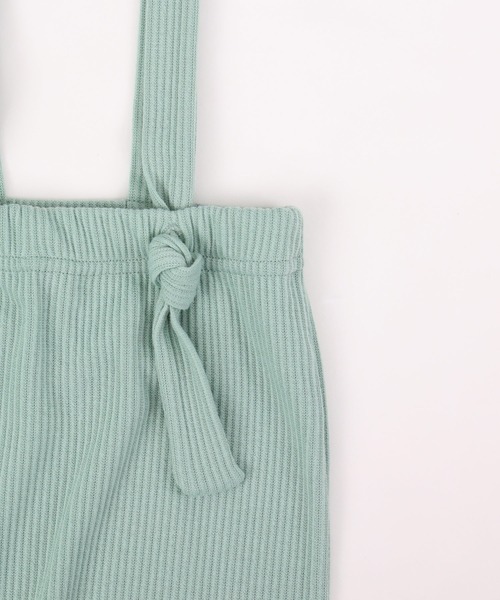 PUPPAPUPO(プッパプーポ)の「サロペット リブパンツ(その他パンツ・キッズ・モカ/ブルー/ブラック/ピンクベージュ/アイボリー/ベージュ/グレー/ミント/ピンク/チャコール・80/70/90)」の13枚目の写真
