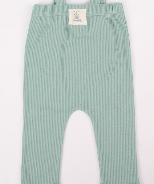PUPPAPUPO(プッパプーポ)の「サロペット リブパンツ(その他パンツ・キッズ・モカ/ブルー/ブラック/ピンクベージュ/アイボリー/ベージュ/グレー/ミント/ピンク/チャコール・80/70/90)」の11枚目の写真