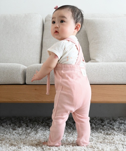 PUPPAPUPO(プッパプーポ)の「サロペット リブパンツ(その他パンツ・キッズ・モカ/ブルー/ブラック/ピンクベージュ/アイボリー/ベージュ/グレー/ミント/ピンク/チャコール・80/70/90)」の19枚目の写真