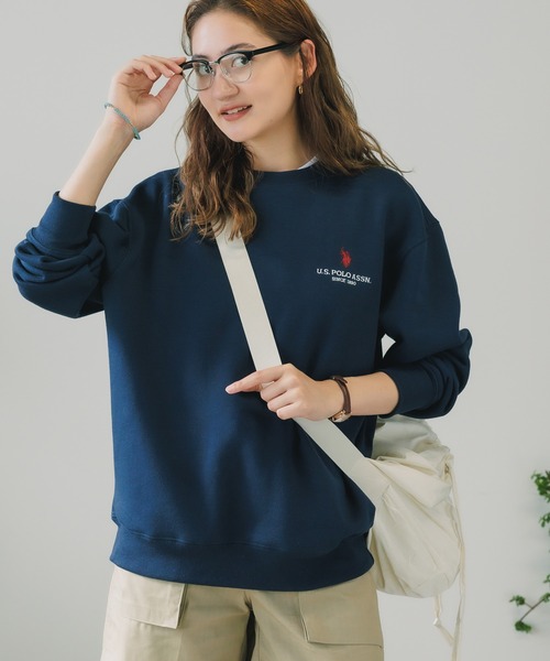 U.S. POLO ASSN.（ユーエスポロアッスン）の「U.S. POLO ASSN./ユーエスポロアッスン 裏起毛クルースウェット（スウェット・メンズ・アッシュグレー/ダークグリーン/ブラック/ネイビー・LL/M/L/S）」の4枚目の写真