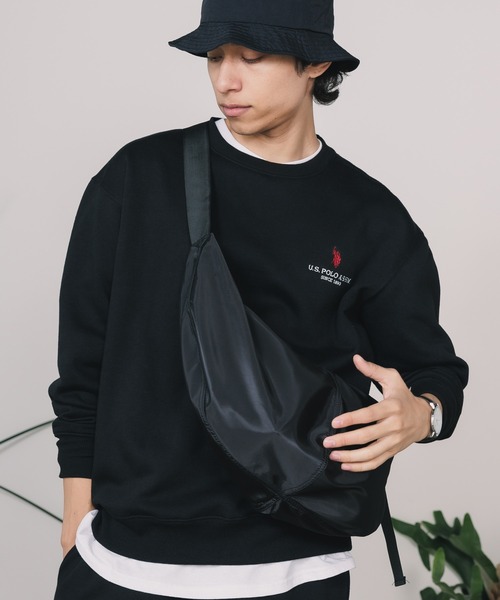 U.S. POLO ASSN.（ユーエスポロアッスン）の「U.S. POLO ASSN./ユーエスポロアッスン 裏起毛クルースウェット（スウェット・メンズ・アッシュグレー/ダークグリーン/ブラック/ネイビー・LL/M/L/S）」の2枚目の写真