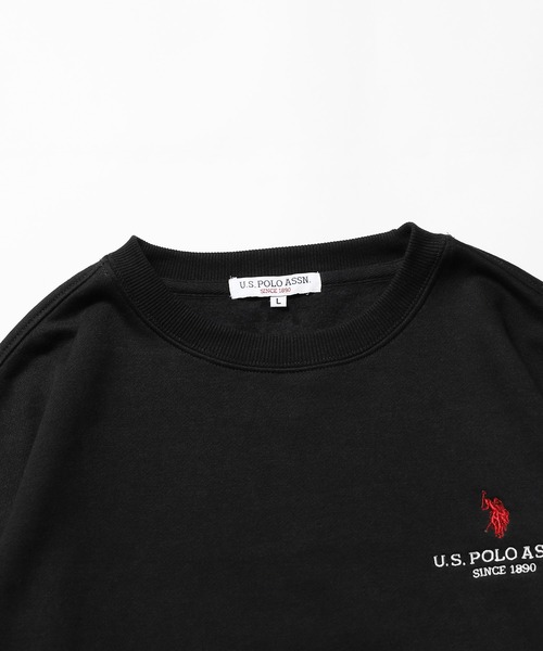 U.S. POLO ASSN.（ユーエスポロアッスン）の「U.S. POLO ASSN./ユーエスポロアッスン 裏起毛クルースウェット（スウェット・メンズ・アッシュグレー/ダークグリーン/ブラック/ネイビー・LL/M/L/S）」の7枚目の写真