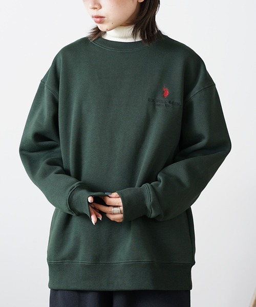 U.S. POLO ASSN.（ユーエスポロアッスン）の「U.S. POLO ASSN./ユーエスポロアッスン 裏起毛クルースウェット（スウェット・メンズ・アッシュグレー/ダークグリーン/ブラック/ネイビー・LL/M/L/S）」の17枚目の写真
