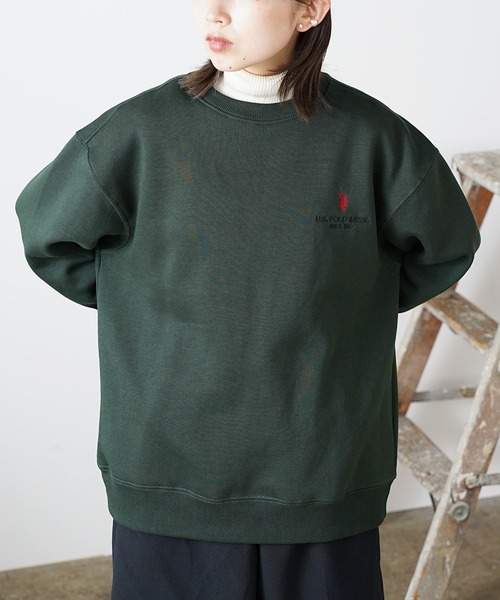 U.S. POLO ASSN.（ユーエスポロアッスン）の「U.S. POLO ASSN./ユーエスポロアッスン 裏起毛クルースウェット（スウェット・メンズ・アッシュグレー/ダークグリーン/ブラック/ネイビー・LL/M/L/S）」の18枚目の写真