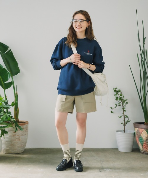 U.S. POLO ASSN.（ユーエスポロアッスン）の「U.S. POLO ASSN./ユーエスポロアッスン 裏起毛クルースウェット（スウェット・メンズ・アッシュグレー/ダークグリーン/ブラック/ネイビー・LL/M/L/S）」の22枚目の写真