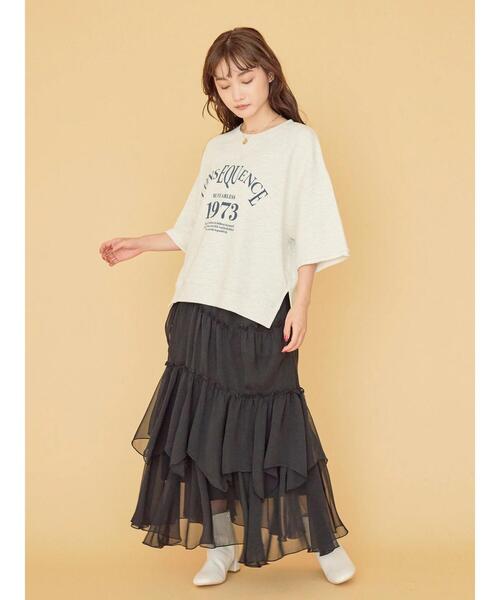 AMERICAN HOLIC(アメリカンホリック)の「ミニ裏毛ロゴカットプルオーバー②(Tシャツ/カットソー・レディース・ホワイト系その他・M/L)」の4枚目の写真