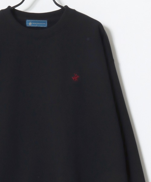 BEVERLY HILLS POLO CLUB（ビバリーヒルズポロクラブ）の「BEVERLY HILLS POLO CLUB/ビバリーヒルズポロクラブ 別注 オーバーサイズ 裏起毛 ロゴ ワンポイント刺繍 スウェット トレーナー/長袖 トップス プルオーバー/レディース メンズ（スウェット・レディース・ネイビー/アッシュグレー/スミクロ/ブラウン/アイボリー/グリーン/グレー系その他/ホワイト系その他/ブラック系その他/ブルー系その他/グリーン系その他/ブルー/グレー/ブラック・L/M/LL）」の18枚目の写真