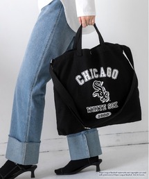 NBA/NFL/NHL/MLB（エヌビーエーエヌエフエルエヌエイチエルエムエルビー）の「アソートデザイン ショルダー付きトートバッグ（ショルダーバッグ）」