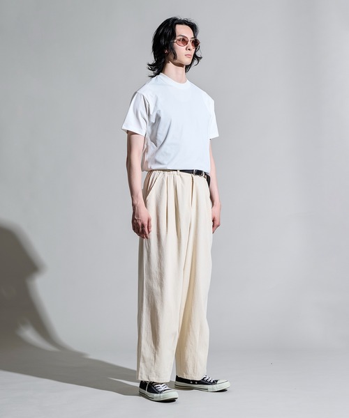 CALIFORNIA OUTFITTERS（カリフォルニア アウトフィッターズ）の「3-8B11 タック ワイド バルーンパンツ（チノパンツ・メンズ・カーキ/ベージュ/アイボリー/ネイビー・FREE）」の9枚目の写真