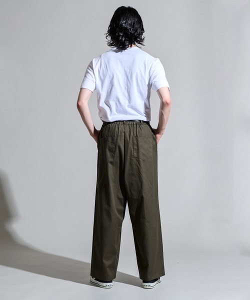 CALIFORNIA OUTFITTERS（カリフォルニア アウトフィッターズ）の「3-8B11 タック ワイド バルーンパンツ（チノパンツ・メンズ・カーキ/ベージュ/アイボリー/ネイビー・FREE）」の16枚目の写真