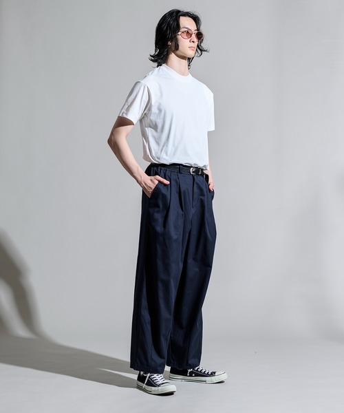 CALIFORNIA OUTFITTERS（カリフォルニア アウトフィッターズ）の「3-8B11 タック ワイド バルーンパンツ（チノパンツ・メンズ・カーキ/ベージュ/アイボリー/ネイビー・FREE）」の17枚目の写真