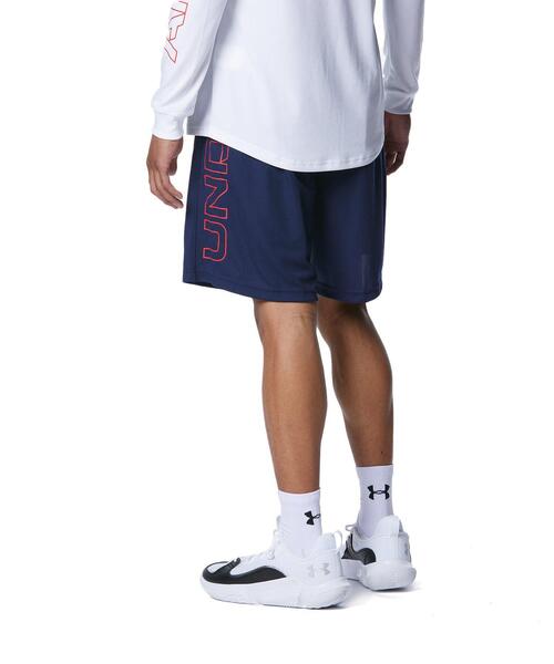 UNDER ARMOUR(アンダーアーマー)の「UAベースライン プリント ショーツ(バスケットボール/メンズ)(その他パンツ・メンズ・ネイビー・L/XL/M/S)」の2枚目の写真