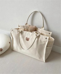 LA VORAGINE（ラ ヴォラジネ）の「2way熊刺繍マザーズトートバッグ（マザーズバッグ）」