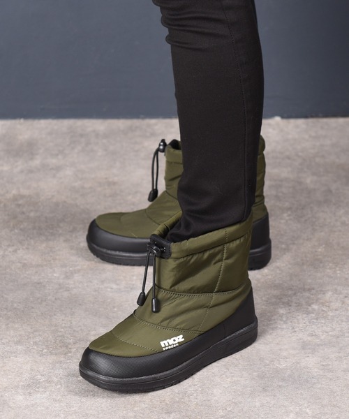 moz（モズ）の「moz(モズ) 防水 ボアライニング キルティングスノーブーツ（ブーツ・レディース・カーキ/マスタード/ブラック/ベージュ/アイボリー/シルバー/ブルー・22.5cm/23.5cm/24.5cm/25.0cm/23.0cm/24.0cm/25.5cm）」の4枚目の写真