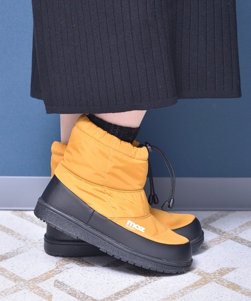 moz（モズ）の「moz(モズ) 防水 ボアライニング キルティングスノーブーツ（ブーツ・レディース・カーキ/マスタード/ブラック/ベージュ/アイボリー/シルバー/ブルー・22.5cm/23.5cm/24.5cm/25.0cm/23.0cm/24.0cm/25.5cm）」の9枚目の写真