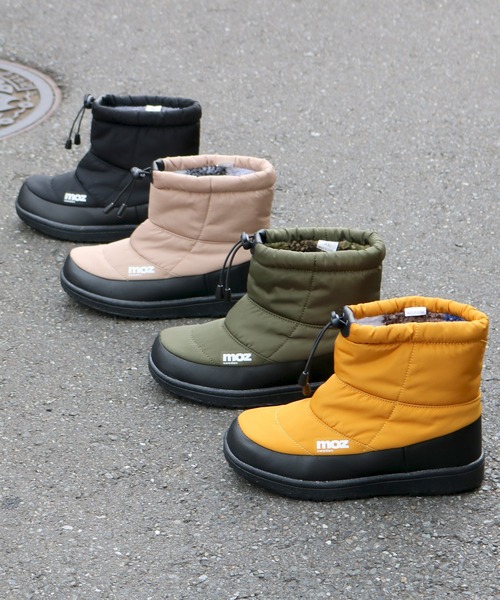 moz（モズ）の「moz(モズ) 防水 ボアライニング キルティングスノーブーツ（ブーツ・レディース・カーキ/マスタード/ブラック/ベージュ/アイボリー/シルバー/ブルー・22.5cm/23.5cm/24.5cm/25.0cm/23.0cm/24.0cm/25.5cm）」の10枚目の写真