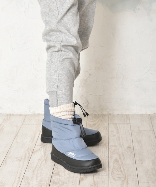 moz（モズ）の「moz(モズ) 防水 ボアライニング キルティングスノーブーツ（ブーツ・レディース・カーキ/マスタード/ブラック/ベージュ/アイボリー/シルバー/ブルー・22.5cm/23.5cm/24.5cm/25.0cm/23.0cm/24.0cm/25.5cm）」の12枚目の写真