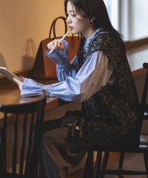 N.（N. Natural Beauty Basic） | ◆ハタハタツイードニットジレ(ベスト)