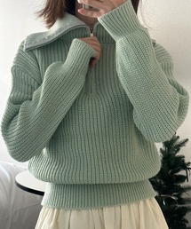 ROOPTOKYO | ふわふわハーフジップニット(ニット/セーター)