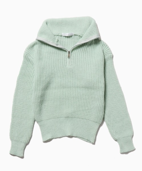 ROOPTOKYO（ループトウキョウ）の「ふわふわハーフジップニット（ニット/セーター・レディース・グレー/ミント/ブラウン・FREE）」の18枚目の写真