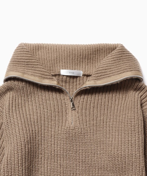 ROOPTOKYO（ループトウキョウ）の「ふわふわハーフジップニット（ニット/セーター・レディース・グレー/ミント/ブラウン・FREE）」の10枚目の写真
