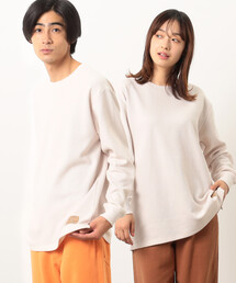 裏起毛 ワッフル クルーネックTシャツ
