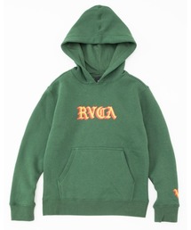 RVCA（ルーカ）の「RVCA キッズ  DEL TORO HOODIE パーカー【2023年秋冬モデル】/ルーカフロントブランドロゴプルオーバーフーディ（パーカー・キッズ）」
