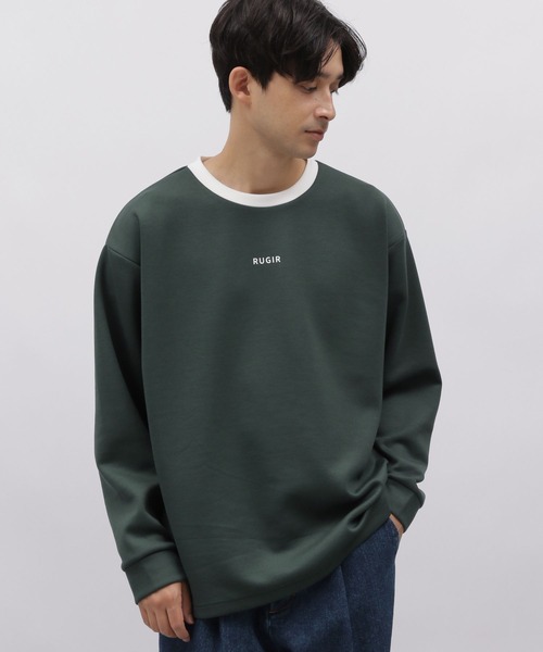 LAKOLE(ラコレ)の「ダンボールトリムロゴT / 969952(Tシャツ/カットソー・メンズ・グリーン/ホワイト/ブラック・MEDIUM/X-LARGE/LARGE)」の3枚目の写真