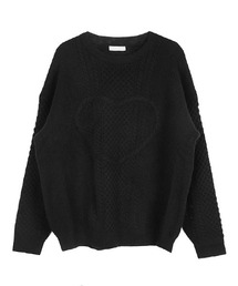 HOLY IN CODE（ホーリーインコード）の「HOLY IN CODE No.0369 twisted heart round KNIT（ニット/セーター・メンズ）」