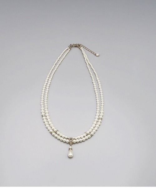 セール】【Cupid Heart】結婚式アクセ！ドロップパール×2連パール 