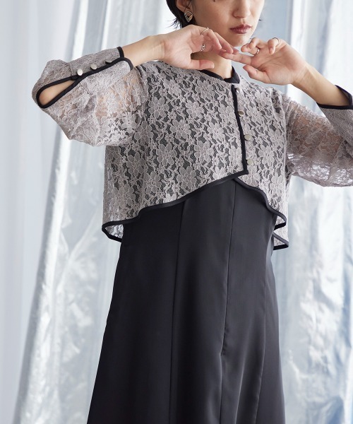 ★新品★ VALERIANE レースボレロワンピース　グレー　M VALERIANE レースボレロワンピース | DRESS,DRESS | ROOM903 online