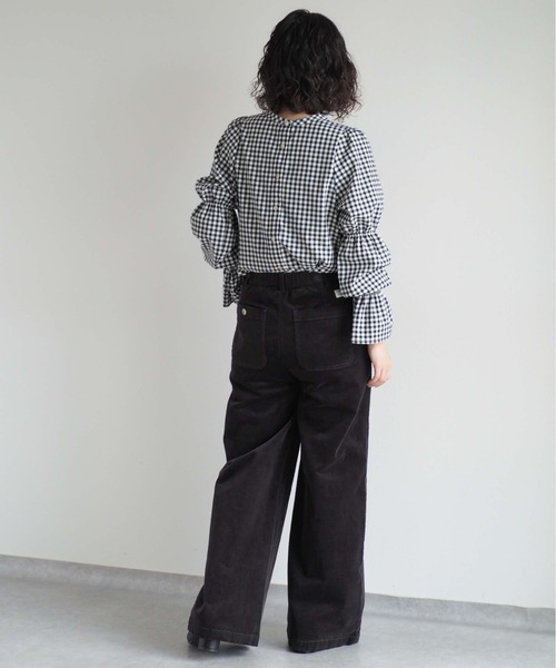 cepo(セポ)の「ベルト付きコーデュロイワークパンツ(その他パンツ・レディース・チャコール/オフホワイト・S/M/L)」の5枚目の写真