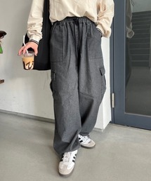 【低身長サイズあり】デニムカーゴパンツ