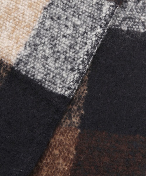 LEPSIM(レプシィム)の「太フリンジ柄ストール 978909(ストール/ショール・レディース・ブラウン/ブルー/オレンジ/ベージュ/カーキ・ONE SIZE)」の17枚目の写真