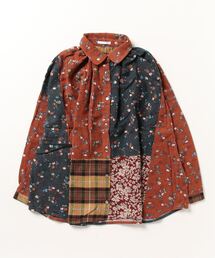 sandy | 【sandy】プリントパッチワークラウンドカラーブラウス(シャツ/ブラウス)