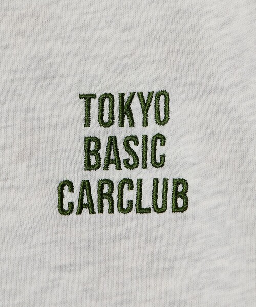 FREAK'S STORE（フリークスストア）の「限定展開 tokyo basic car club×FREAK'S STORE 別注 ビッグシルエット バックプリント クルーネックスウェット（スウェット・メンズ・グリーン/グレー・MEDIUM/X-LARGE/SMALL/LARGE）」の5枚目の写真