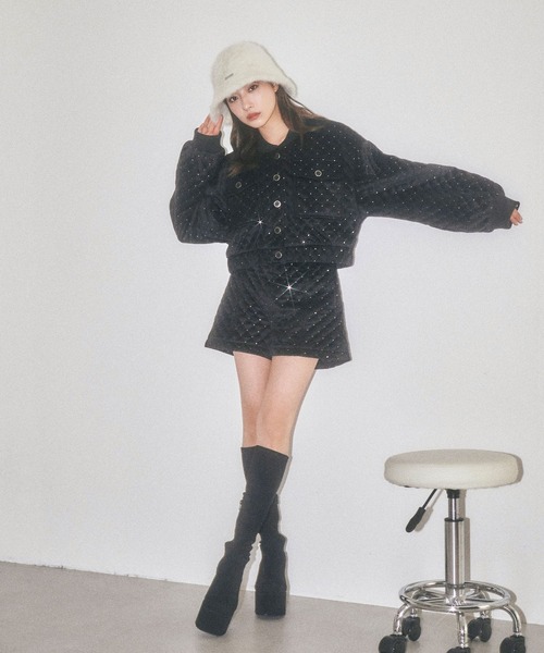 ANDGEEBEE(アンジービー)の「キルティングショーパン(その他パンツ・レディース・ブラック・FREE)」の5枚目の写真