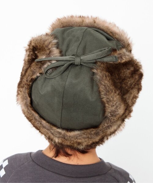 BREEZE（ブリーズ）の「ファーフライトキャップ（ハット・キッズ・カーキ/ブラウン・50/52/56/54）」の5枚目の写真