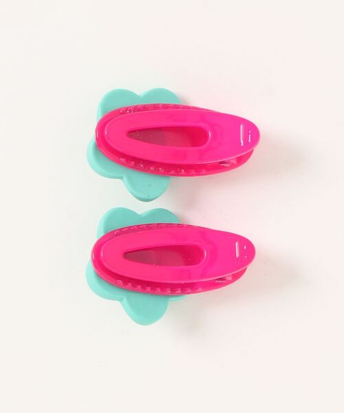 hymy（ヒュミュ）の「【 hymy-ヒュミュ- 】 キッズ バイカラー フラワー ヘアクリップ ( 2個セット ) #_（ヘアピン・キッズ・A/B/C/D/E・FREE）」の7枚目の写真