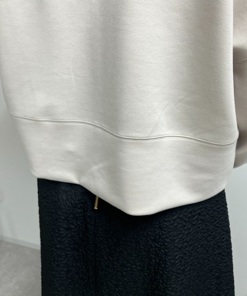 un dix cors(アンディコール)の「ダンボールショートジャケット(ノーカラージャケット・レディース・グレイッシュベージュ/ブラック・FREE)」の19枚目の写真